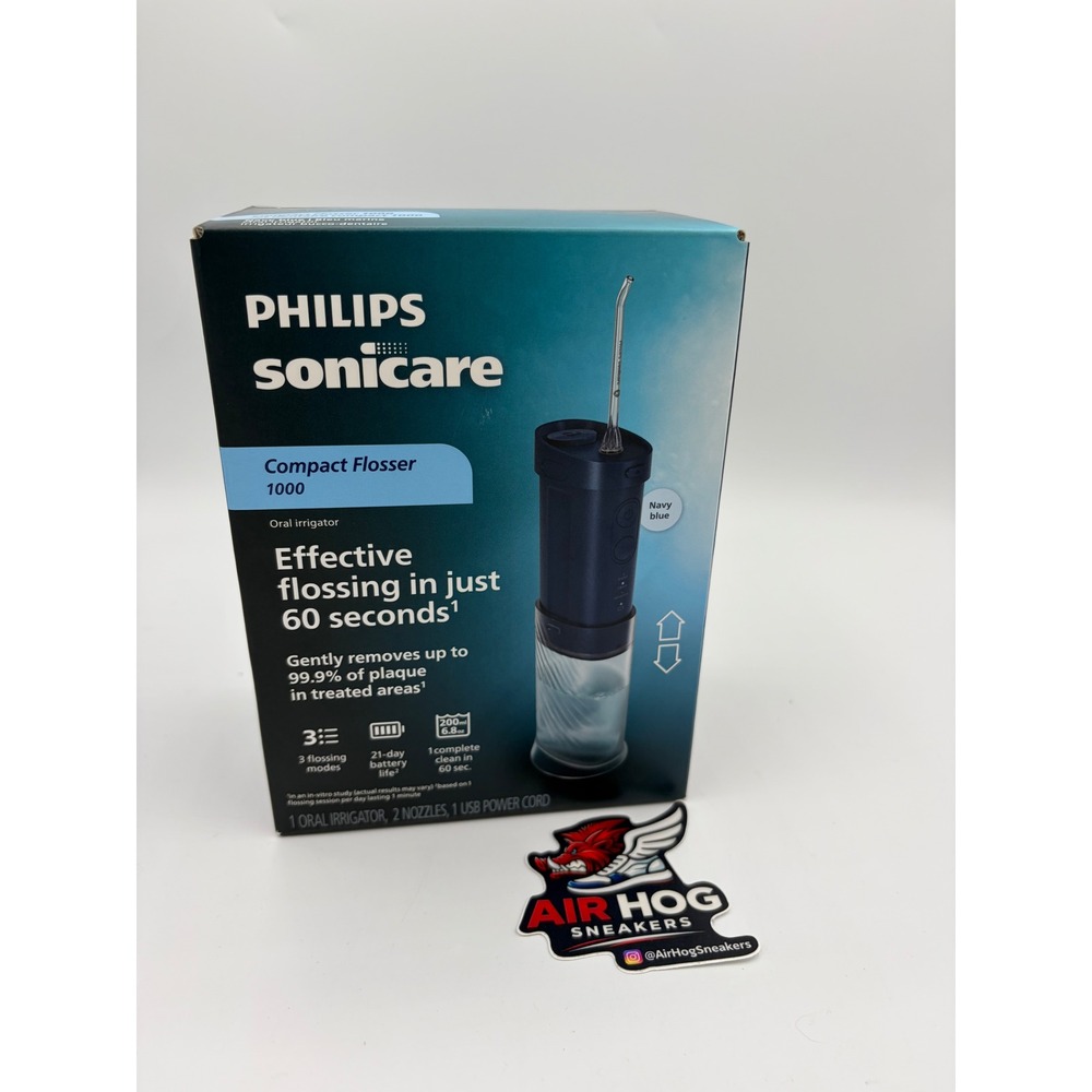 Philips Sonicare Compact Flosser 1000 Oral Irrigator Navy Blue HX3811/20
